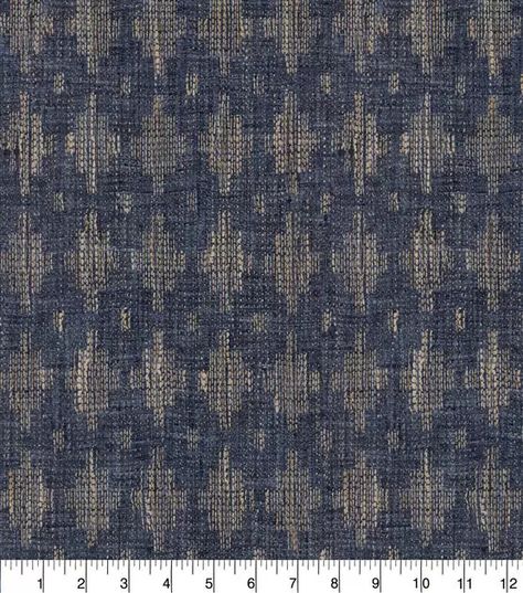 PKL Studio Upholstery Fabric Seri Basket Denim | JOANN Denim Studio, Window Accents, Waverly Fabric, Ikat Design, Primary Bedroom, Ikat Fabric, Fabric Stores Online, African Fabric, Fabric Online