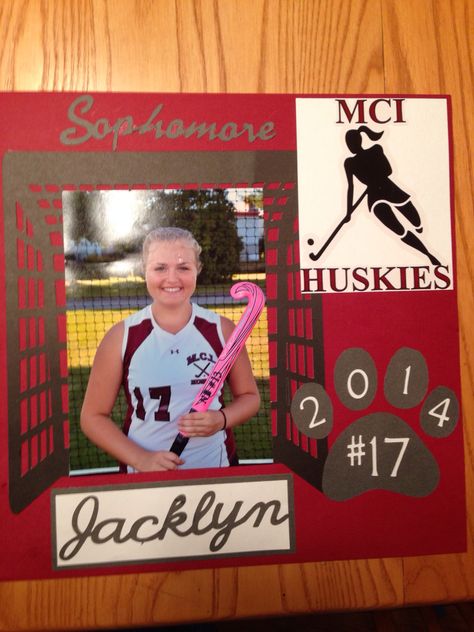 Field hockey scrapbook poster sports Senior Night Hockey, Scrapbook Poster, Field Hockey Games, Senior Highschool, Hockey Tattoo, Basketball Senior Night, Hockey Team Gifts, Senior Posters, Senior Night Posters