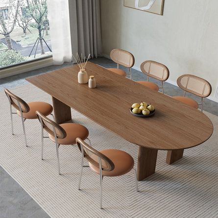 Dinning Table Set, Modern Moroccan Style, Kitchen Island Dining Table, Rattan Dining Table, Traditional Dining Tables, Solid Wood Kitchens, Wood Kitchen Island, Dining Table And Chairs, Stainless Steel Table