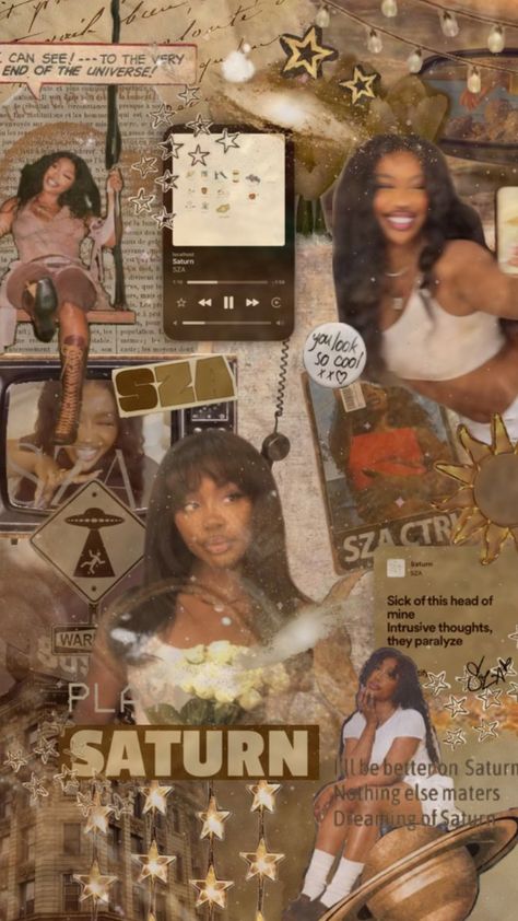 Sza Aesthetic Wallpaper Blue, Sza Collage Wallpaper, Sza Singer, Pretty Wallpaper Ipad, Album Cover Wallpaper Collage, Cute Lockscreens, Iphone Wallpaper Classy, Cute Summer Wallpapers, Sea Wallpaper