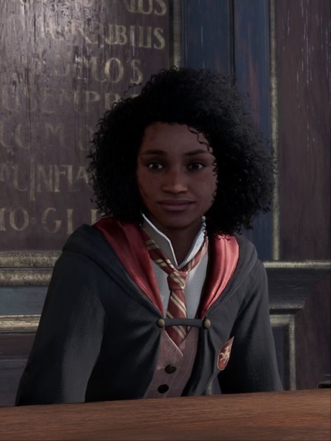 Natsai Onai - Gryffindor - Hogwarts Legacy Natsai Onai, Harry Potter 2001, Hogwarts Legacy, Jackdaw, Wizarding World, Dark Aesthetic, Hogwarts, Harry Potter, Hair