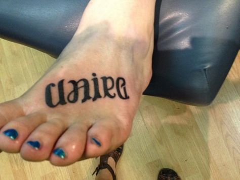 This is a tattoo of my kid's names. It says Claire from 1 view and Darren from the other view. A Tattoo, Kid Names, Fish Tattoos, I Tattoo, Jesus Fish Tattoo, Tattoos