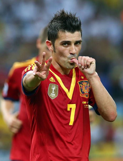 David Villa of Spain in 2013. Soccer Locker, Spain National Football Team, Football Passion, David Villa, New York City Fc, World Cup Winners, Soccer Stars, National Football Teams, Sports Wallpapers