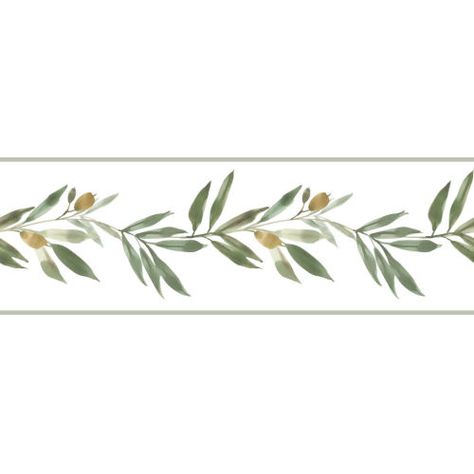 Olive Branch Wallpaper, Olive Branch Art, Branch Wallpaper, Leaves Wallpaper Iphone, Border Wallpaper, House Flipping, Symbol Of Peace, Wall Borders, W Wallpaper