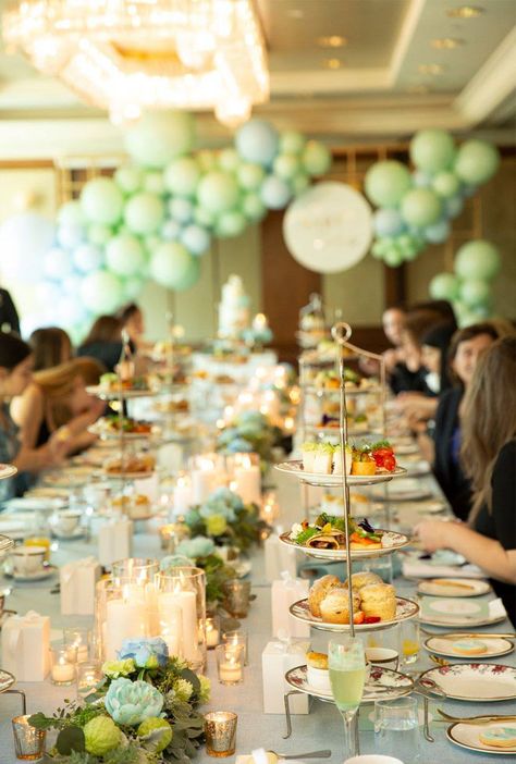 High Tea Baby Shower Ideas Boy, Baby Shower High Tea, High Tea Baby Shower, Shower Vibes, Baby Shower Cakes Neutral, Office Baby Showers, Food Set Up, Polaroid Wedding, Langham Hotel