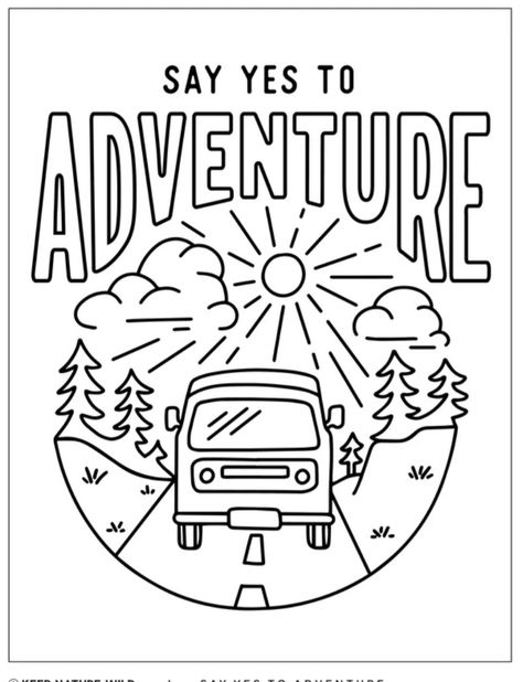 Adventure Coloring Pages, Camping Coloring Pages, Book Fairy, Coloring Pages Inspirational, Quote Coloring Pages, Detailed Coloring Pages, Easy Coloring Pages, Cool Coloring Pages, Coloring Book Art