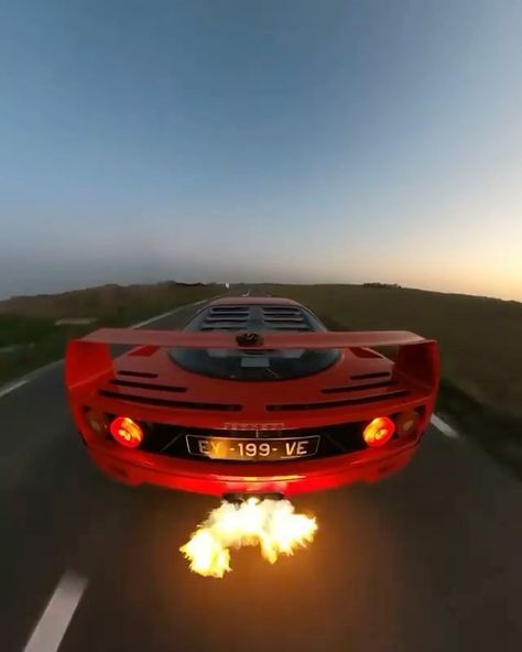 Luxury / Millionaire Lifestyle on Instagram: “The legendary Ferrari F40 spitting flames!🔥🤯 Real or fake?👇🏼 - Follow👉🏼@luxuryz_world Follow👉🏼@luxuryz_world - Do you want to learn about…” Cars Spitting Flames, Car Flames, Ferrari F40, Millionaire Lifestyle, Lamborghini, Ferrari, To Learn, Sports Car, Cars