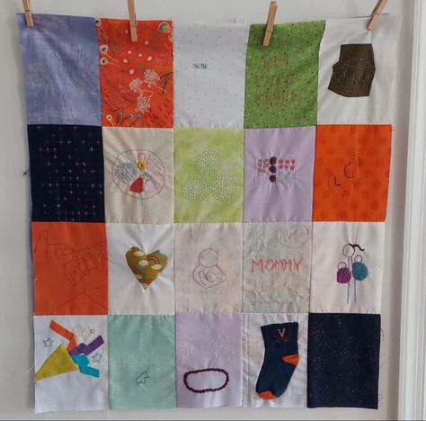 Learn how to make your own Love Letter Quilt Top here: https://www.heidiparkes.com/blog/2023/7/27/love-letter-quilt- How To Quilt Letters, Quilt Lettering, Letter To My Daughter Quilt, Love Letter Blanket, Embroidered Message On Quilt, Heidi Parkes, Hand Piecing, My Bday, Roman Sculpture