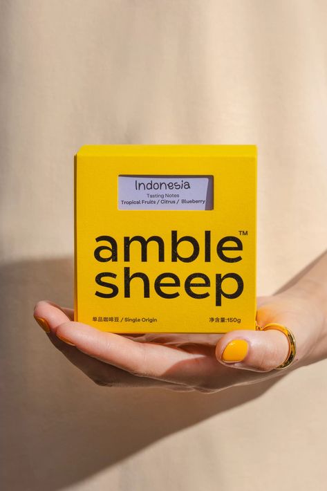 amble sheep – Packaging Of The World Superfood Granola, Yellow Branding, Sheep Logo, Instagram Pro, Chicken Jerky, Jewelry Packaging Box, Coffee Brand, Single Origin Coffee, Photography Graphic Design