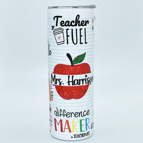 Tumbler Prints, Teachers Appreciation Week Gifts, Traveling Teacher, Teacher Tumbler, Vinyl Tumblers, Double Wall Tumblers, Free Tumbler, Teacher Name, Tumbler Ideas