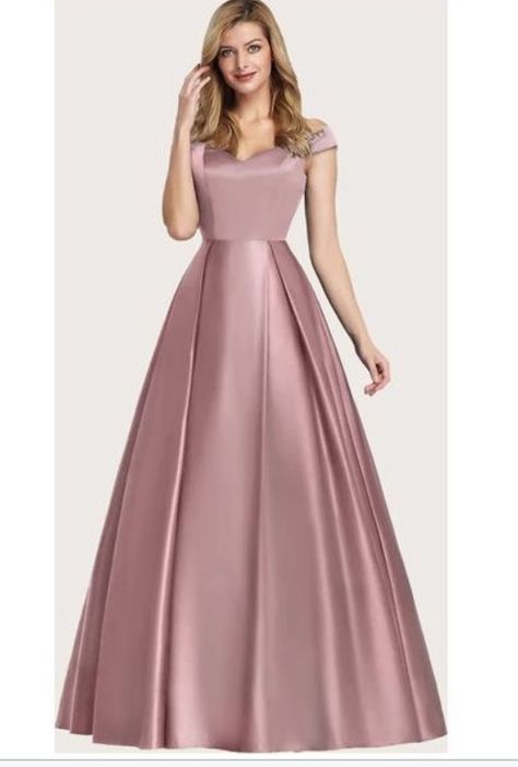 Cap Sleeve Evening Gowns, Beautiful Evening Dresses, Womens Prom Dresses, Burgundy Prom Dress, Princess Ball Gowns, Ever Pretty, Gowns Prom, Maxi Dress Prom, Satin Prom Dress