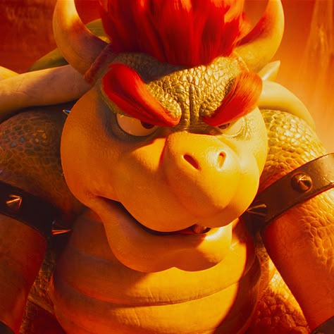 Bowser, voiced by Jack Black, in the “Super Mario Bros Movie” (2023). Bowser Pfp, Mario Movie Bowser, Mario Movie, King Koopa, The Super Mario Bros Movie, Super Mario Bros Movie, Mario Fan Art, Pins Board, Brothers Movie