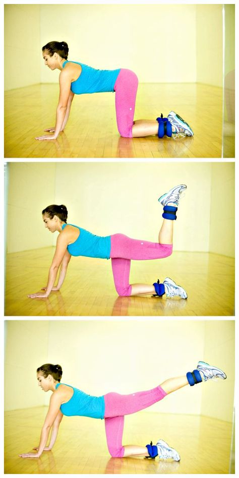 5 exercises for the butt workout:  this one is the kickback exercise for an amazing butt Kickbacks Exercise, Kickback Exercise, Step Workout, Best Exercises, Family Health, Training Tips, Wellness Tips, Perfect Body, Get Healthy