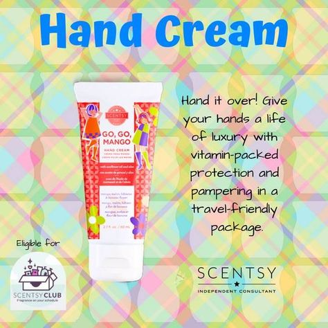 Scentsy Hand Cream, Direct Sales Party Games, Scentsy Hacks, Mango Vitamins, Scentsy Posts, Scentsy Party Games, Scentsy Consultant Business, Scentsy Facebook Party, Scentsy Facebook