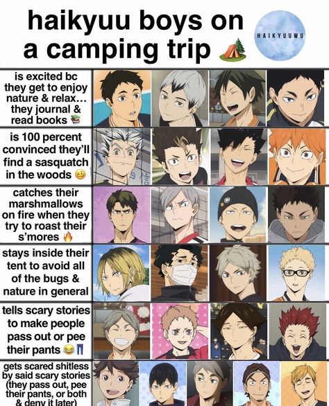 Anime Chart Haikyuu, Hiroo Haikyuu, Haiku Characters, Haikyu Characters, Haikyuu Headcanons, Anime Chart, Haikyuu Memes, Haikyuu Meme, Very Funny Memes