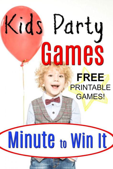 SPECTACULAR Minute to Win It Kids Party Games! - How Wee Learn Birthday Games Kids, Toddler Party Games, New Years Eve Games, Minute To Win, Minute To Win It Games, Games Kids, Birthday Party Activities, Gifts For Teen Boys, Minute To Win It