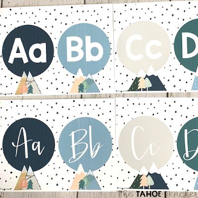 Boho Mountain Classroom Decor Outdoor Theme Classroom, Mountain Classroom Decor, Mountain Classroom, Class Board, Classroom Wishlist, Boho Mountain, Data Binders, Science Stations, Boho Classroom