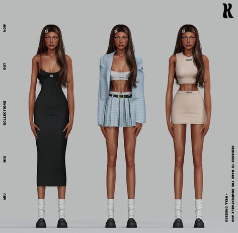 K o l l e c t i o n s Sims 4 Cc Miu Miu, Sims 4 Miu Miu, Cc Folder, Sims 4 Dresses, Sims 1, Sims 4 Clothing, Sims 4 Cc, Sims 4 Custom Content, The Sims 4