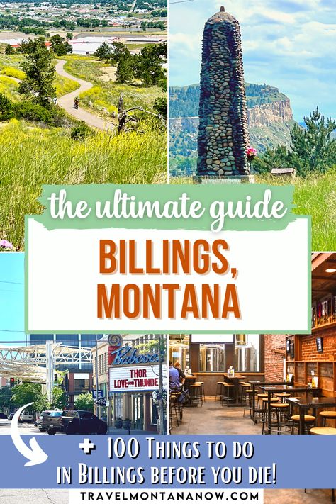 Explore the heart of Montana in Billings! Uncover an array of exciting things to do in Billings as you embark on your Montana road trip. From cultural attractions to outdoor adventures, Billings is a treasure trove of experiences waiting to be discovered. Montana Family Vacation, Things To Do In Montana, Montana Road Trip, Montana Travel Guide, Montana Winter, Montana National Parks, Montana Vacation, Montana Travel, Yellowstone River