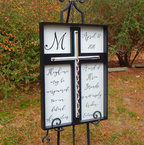 Alternative Vows, Cross Wedding Ceremony, Cord Of Three Strands Wedding, Ecclesiastes 4 12, Unity Braid, Christian Wedding Ceremony, Wedding Braid, Wedding Ceremony Sign, Cross Wedding