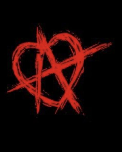 Anarchy Heart Tattoo, Anarchist Aesthetic, Anarchy Wallpaper, Metal Pfp, Emo Design, Relationship Anarchy, Red Moles, Cultura Punk, Red And Black Wallpaper