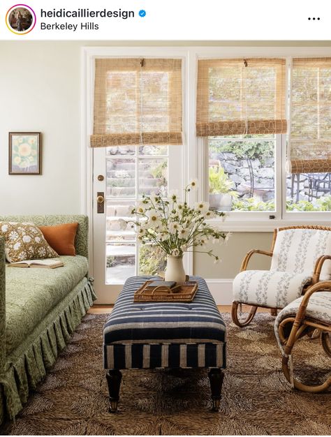 Heidi Caillier Design, Heidi Caillier, Berkeley Hills, 1920s House, Antique Side Table, Berkeley California, Design Del Prodotto, House Garden, Main Bedroom