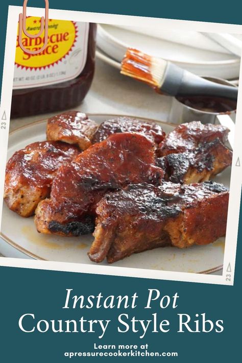 Western Ribs In Instant Pot, Western Style Ribs Instant Pot, Country Ribs Instant Pot, Instapot Pork Loin, Instant Pot Country Style Ribs, Country Pork Ribs, Country Ribs, Country Style Pork Ribs, Country Style Ribs