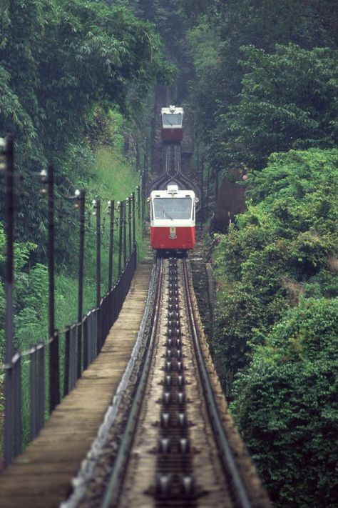 Railway to Penang Hill , Malaysia. Penang Malaysia Aesthetic, Penang Aesthetic, Malaysia Aesthetic, Visit Malaysia, Malaysia Resorts, Penang Hill, Langkawi Malaysia, Holiday Facts, Georgetown Penang