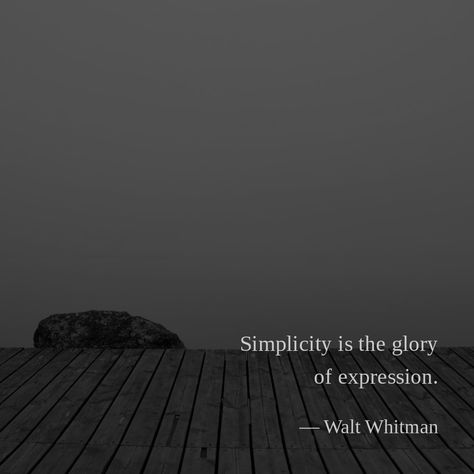 Simplicity is the glory of expression. — Walt Whitman Liberated Quotes, Liberation Quotes, Jiddu Krishnamurti, Walt Whitman, The Glory, Be Free, Thoughts Quotes, Starfish, Wise Words