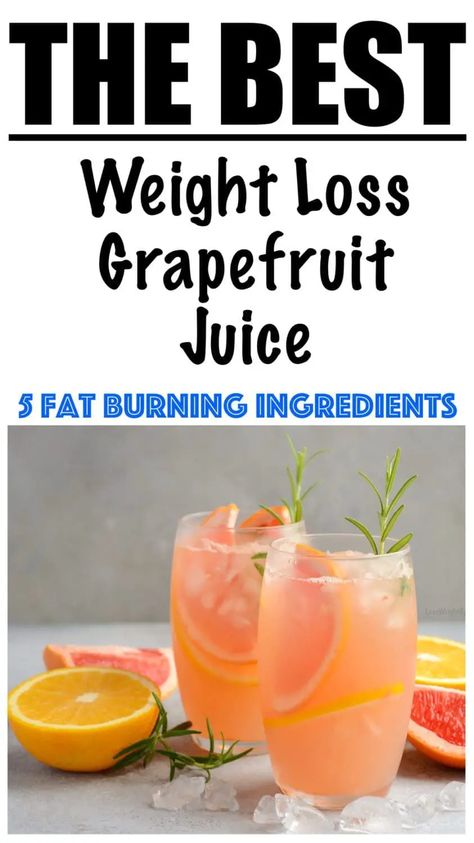 Low Calorie Weight Loss Grapefruit Juice Recipe Grapefruit Juice Recipe, Smoothies Vegan, Liv Pure, Smoothies Recipes, Juice Diet, Juice Fast, Belly Fat Burner Drink, Fat Loss Drinks, Juice Recipe