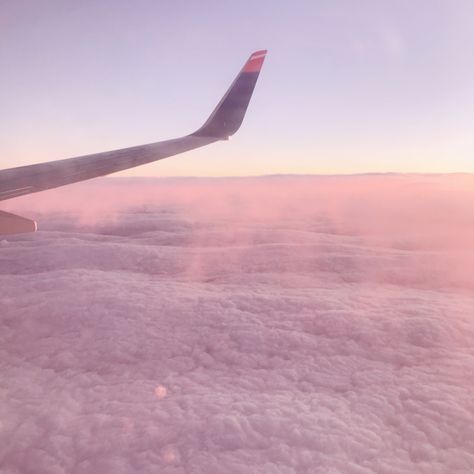 #aesthetic #pink #clouds #soft #softaesthetic #pinkaesthetic #plane #lq #cute Aesthetic Pink Clouds, Wanderlust Aesthetic, 1989 Aesthetic, Aesthetics Pink, White Aesthetic Photography, Widgets Ideas, Widgetsmith Ideas, Clouds Pink, Candy Clouds