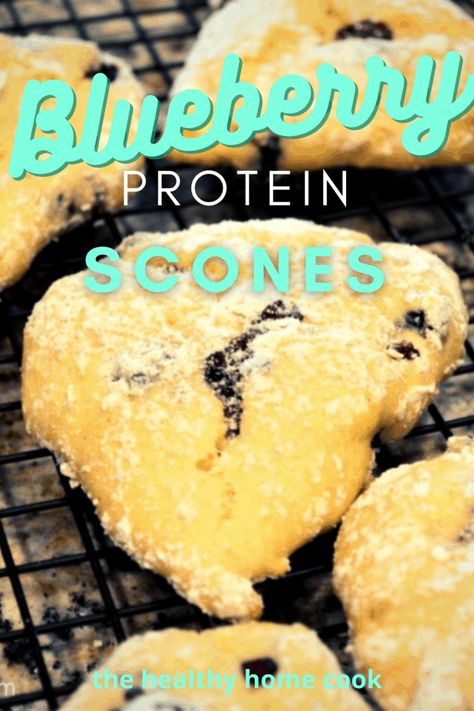 Protein Scones, Soft Scones, Healthy Scones, Blueberry Snacks, Breakfast Scones, Blueberry Scones Recipe, Healthy High Protein Snacks, Protein Fruit, Scones Recipe Easy