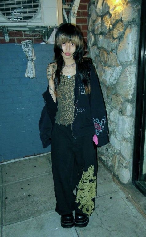 Japanese Street Fashion Grunge, Outfit Ideas September, Shein Clothing Outfit, Harajuku Hoodie, Aesthetic 2000s, Shein Clothing, Fashion 2000s, Outfits 2000s, 2000s Outfits