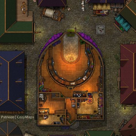 Alchemist Shop, Pen And Paper Games, Dnd World Map, Building Map, Battle Map, Fantasy Town, Tabletop Rpg Maps, Dnd Maps, Rpg Map