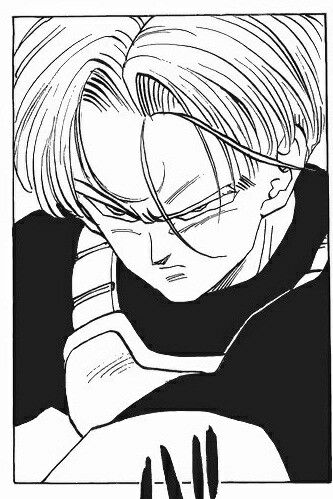 Future Trunks. An Anime, Anime Character, Dragon Ball, Black And White, Twitter, Hair, Anime, White, Black