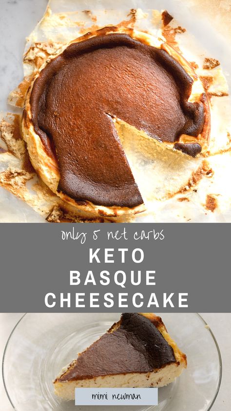 Burnt Basque Cheesecake Recipe, Basque Cheesecake Recipe, Burnt Basque Cheesecake, Burnt Cheesecake, Basque Cheesecake, Postre Keto, Fitness Plans, Boiled Egg Diet Plan, Low Carb Low Sugar