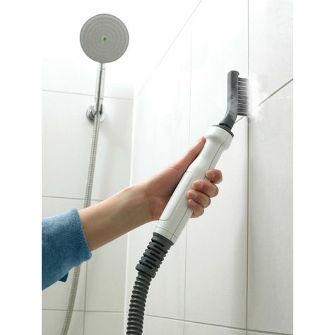 The BLACK+DECKER® 7 in 1 steam-mop with steam glove removes dirt and grime on surfaces from sealed floors to shower doors and wood to tile. Its versatile design and various accessories make it perfect for a thorough top-to-bottom cleaning. Steam Vacuum Cleaner, Hand Steamer, Portable Steamer, Pet Vacuum, Black And Decker, Window Squeegee, Handheld Steamer, Steam Mop, Car Vacuum