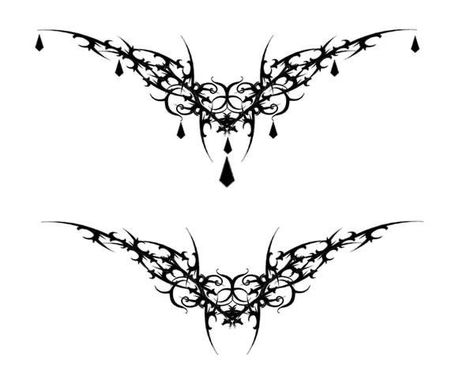 𝐏𝐑𝐈𝐍𝐂𝐕𝐒𝐂𝐀 Lower Tattoo, Gothic Sternum Tattoo, Heart Tat, Lower Back Tattoo Designs, Tramp Stamp Tattoos, Filigree Tattoo, Tattoos Infinity, Goth Tattoo, Scar Tattoo