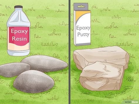 Glue Rocks Together How To, Rock Glue Spray, How To Glue Rocks Together, Landscape Rock Glue, Diy Mulch Glue, Mulch Glue For Rocks, Pea Stone, Rock Pathway, Vertical Garden Planters