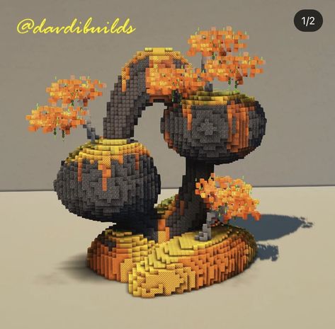 Minecraft Alien, Minecraft Halloween Builds, Minecraft Terrain, Minecraft Building Designs, Minecraft Halloween, Minecraft Tree, Minecraft Shops, Minecraft Steampunk, Minecraft Statues