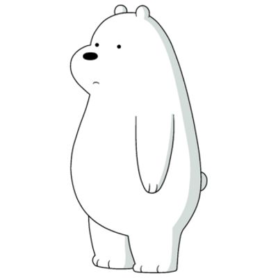 . Ice Bear From We Bare Bears, We Bear Bears Ice Bear, No Background Images, We Bare Bears Ice Bear, Beer Card, Baby Cartoon Characters, Bear Standing, Ice Bear We Bare Bears, Panda Painting