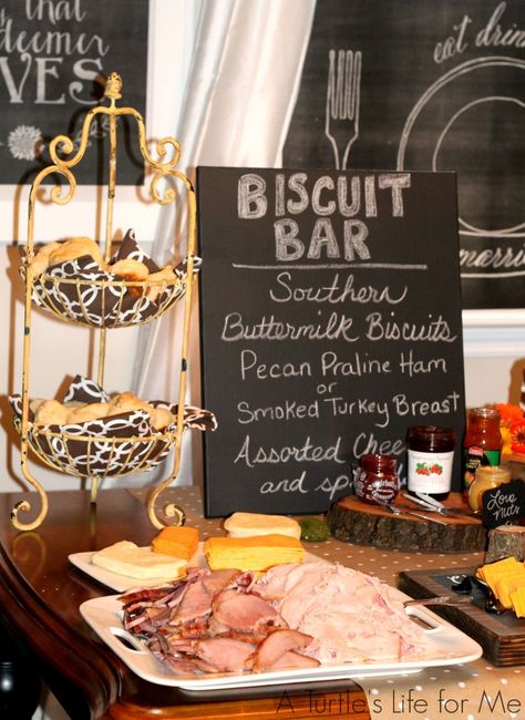 biscuit bar for a rustic bridal shower Wedding Shower Brunch Decorations, Bridal Brunch Food, Wedding Shower Brunch, Rustic Bridal Shower Favors, Mini Hamburgers, Brunch Cake, Brunch Bar, Biscuit Bar, Brunch Decor