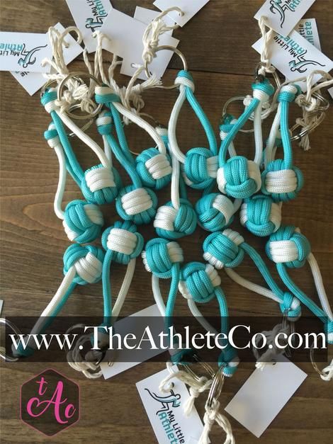 Teal Volleyball Paracord Keychain Volleyball Diy, Volleyball Snacks, Volleyball Crafts, Volleyball Senior Night, Volleyball Party, Volleyball Coach Gifts, Volleyball Apparel, Volleyball Team Gifts, Senior Exercises