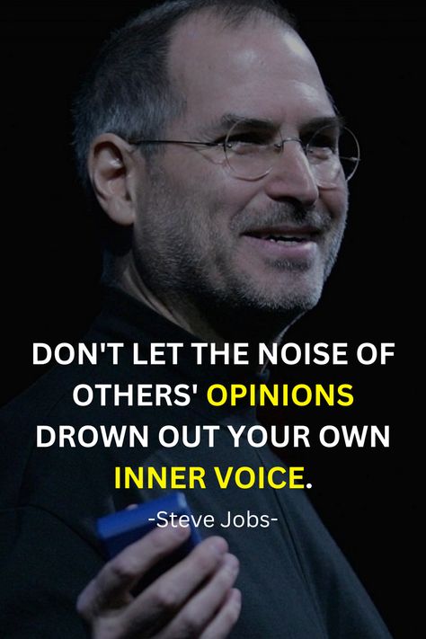 Inspiring Steve Jobs Quotes to Fuel Your Motivation and Success Jobs Quotes, Steve Jobs Quotes, Job Quotes, Inner Voice, Steve Jobs, Fuel, Let It Be, Quotes, Quick Saves