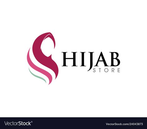 Logo Online Shop Design, Hijab Logo, Islamic Logo, Trendy Logo Design, Western Outfits Men, Trendy Logos, Online Shop Design, Islamic Girl, Calligraphy Design