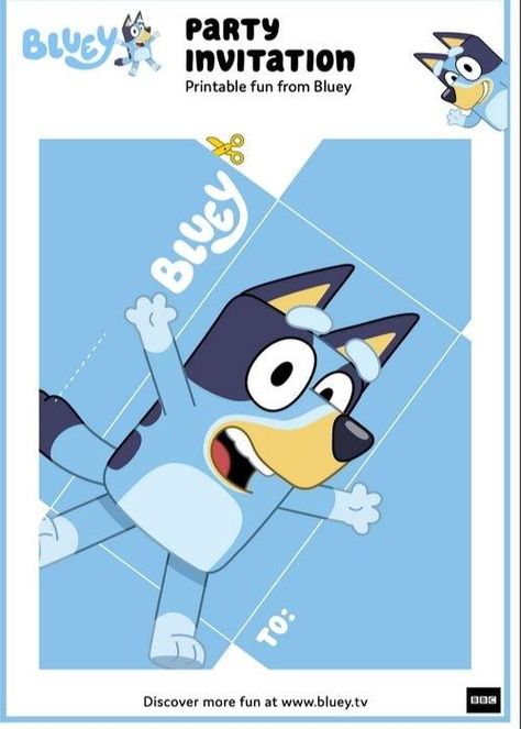 FREE official Bluey party invitations, available now! | Bounty Parents Abc Birthday Parties, Bingo Games For Kids, Bluey Party, Kids Birthday Party Decoration, 2nd Birthday Party Themes, Related Images, Fun Crafts For Kids, 2nd Birthday Parties, Baby Birthday