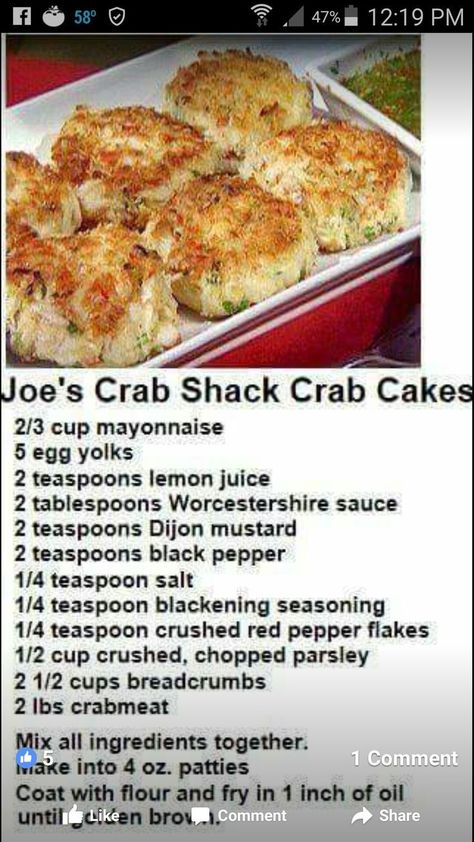 Joe's Crab Shack (gâteaux au crabe) | Crab recipes healthy, Crab recipes easy, Seafood recipes Healthy Crab Recipes, Crab Recipes Healthy, Crab Recipes Easy, Seafood Dish Recipes, Crab Meat Recipes, Crab Dishes, Crab Shack, Easy Seafood, Easy Seafood Recipes