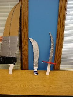 Duck tape weapons - Manga Club idea? Anime Club Activities, Library Anime, Silence In The Library, Teen Projects, Library Programming, Club Activities, Anime Club, Teen Library, Arts And Crafts For Teens