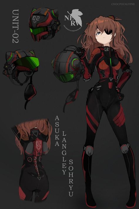 Evangelion Suit Design, Evangelion Suit Design Reference, Neon Genesis Evangelion Suit, Plug Suit Concept, Plugsuit Design, Evangelion Suit, Evangelion Plugsuit, Evangelion Robot, Evangelion Characters