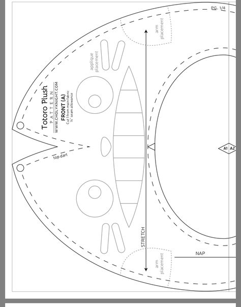 Catbus Plush, Totoro Crafts, Totoro Party, Totoro Plush, Pirate Crafts, Soft Boy, Felting Tutorials, Plush Pattern, Crochet Diagram